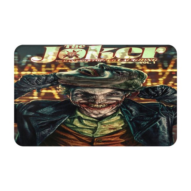 Felpudo de Joker para decoración de interiores y exteriores, antideslizante, lavable, para puerta de entrada navideña, para baño, cocina, patio, decoración navideña del hogar, 20 x 31,5 pulgadas