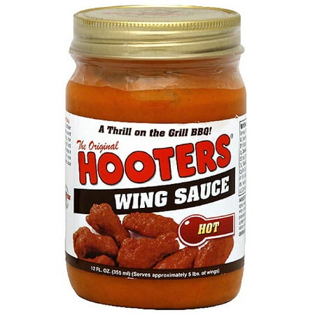 Hooters Hot Wing Sauce, 12 fl oz, (Pack of 6) (Best Hot Wing Sauce Recipe Ever)