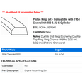thumbnail image 2 of Piston Ring Set - Compatible with 1954 Chevy 1500 3.8L 6-Cylinder, 2 of 2