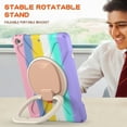 thumbnail image 4 of iPad Mini 5 Case for Kids, iPad Mini 5th Generation Case /iPad Mini 4 Case, Heavy Duty Rugged Shockproof Case with Stand /Hand Grip Holder for iPad Mini 5th/4th 7.9 Inch - Colorful Pink, 4 of 8
