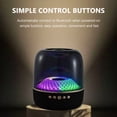 thumbnail image 2 of Colorful Glass Bluetooth Speaker with LED Lights, 360° Surround Sound, Portable Wireless Transparent Speaker for Home, Office, Party, Outdoor Activities, Great Gift for Music Lovers and Friends, 2 of 6