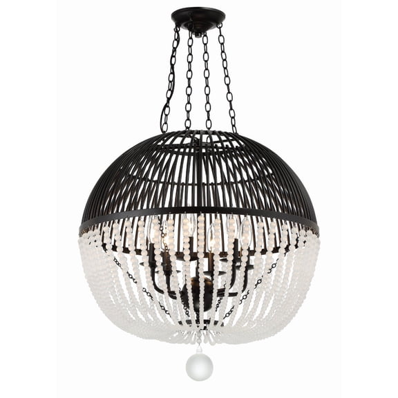 Crystorama Lighting - Duval - Six Light Pendant in Traditional and Contemporary