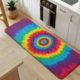thumbnail image 5 of Colorful Rainbow Tie Dye Spiral Pattern Kitchen Rug Mat,Kitchen Runner Rugs Non Skid Washable,Decorative Kitchen Floor Mats for Kitchen,Sink,Laundry,17"x47.2", 5 of 7
