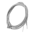 thumbnail image 1 of WEUVEB 5 Pcs Cordes de Basse en Acier Argenté pour Guitaristes Cordes de Basse Courtes, 1 of 8