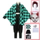 thumbnail image 1 of Disfraz de Cosplay de Demon Slayers Kimetsu no Yaiba, Tanjirou Kamado, Kimono, capa, ropa de Anime para fiesta de Halloween, conjunto de uniforme, 1 of 4