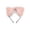 A006- Pink, variant on Headband Red Faux Fluffy Cat Ears Accessory for Halloween Party Masquerade Rave Events for Student and Adults