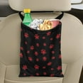 thumbnail image 5 of Yuyamidu Red Dog Paw Car Garbage Bag Holder Organizer Storage Bag Hanging Auto Trash Bin Accessory Collapsible Automotive Trash Bag Fit Car SUV Trucks, 5 of 7
