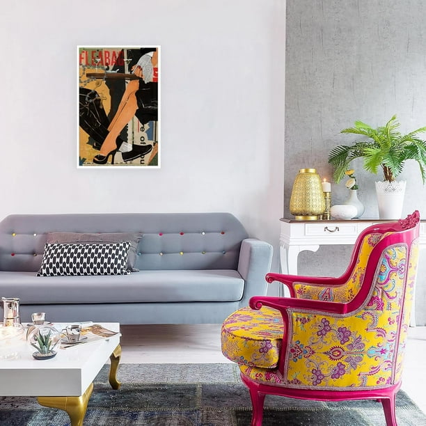 KSIW- Trendy Retro Fleabag Colorful Poster Funny I Love You Is