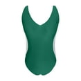 thumbnail image 4 of Afdoent Women's One Piece Swimsuits Womens Tummy Control Bathing Suit Deep V Neck Color Block Lace Up Back Swimwear 2026 Summer Swimwear, 4 of 6