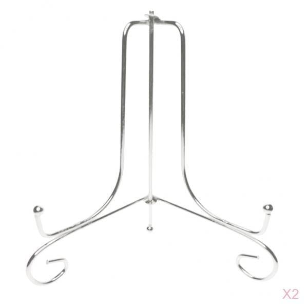 Caballete de exhibición de hierro de alambre de 2 piezas Zulema Display Rack Display Easel