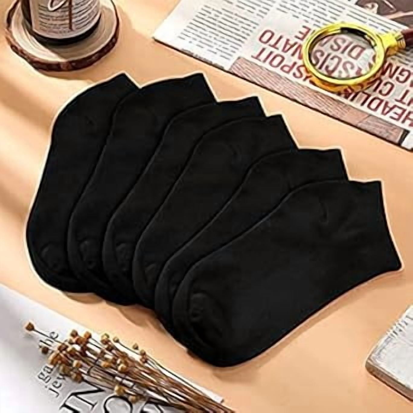 30 Pairs Men Ankle, Low Breathable Casual, Sports, Thin Athletic Short Sock Bulk (black)， 9-11 Big Short