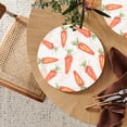 thumbnail image 5 of Round Braided Placemats Set of 4 Easter White Red Green Multi, Carrot Print Round Placemats for Dining Tables Kitchen Decoration 13 inch Round Table M, 5 of 8