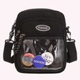 thumbnail image 2 of Mini Bolso Bandolera Informal para Hombre Y Mujer Con Bolsillo Insignia Transparente Nailon, 2 of 9