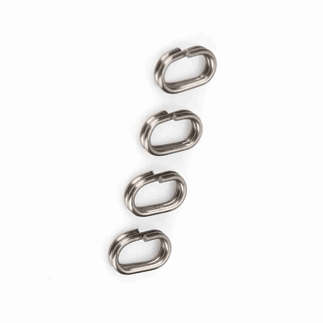 Fishing Split Rings, 100Pcs Stainless Steel Oval Split Rings Heavy Duty Split Ring Fishing Lure Split Rings Swivel Snap Fishing Tackle Connector for Fishing Lovers