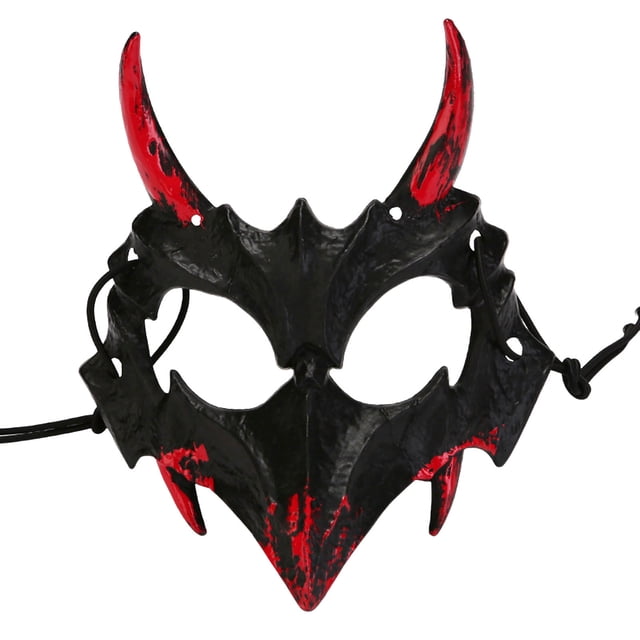 Espectáculo De Baile De Halloween Dos Medio Rostro Sangrante Tigre Yasha Tengu Hombre Lobo