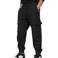 thumbnail image 2 of Sweatpants for Men 2025 Relaxed Fit Straight Leg Drawstring Joggers with Pockets Mens Casual Pants Trousers, 2 of 8