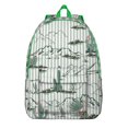 thumbnail image 1 of Tropical Plant Backpack, Hawaiian Aloha School Bag with Colorful Exotic Palm Leaves, Jungle Pattern, Vibrant Summer Floral Design, 1 of 4