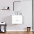 thumbnail image 3 of Ashion Bathroom Vanity With Drawer Waterproof MDF Board Wall Mount Floating Storage Cabinet For Storing Bathroom Essentials, 3 of 10