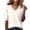 White, variant on CIENVNSTG Short Sleeve Sweater for Women Solid Color V Neck Pullover Tops Summer Business Elbow Length Sleeve Shirt Daily Casual Outfit Clothes L