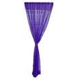 thumbnail image 3 of 2 Panel Kitchen Curtain Sheer Door Window Panel Sheer Balcony Voile Drape Purple - 200x270cm, 3 of 9