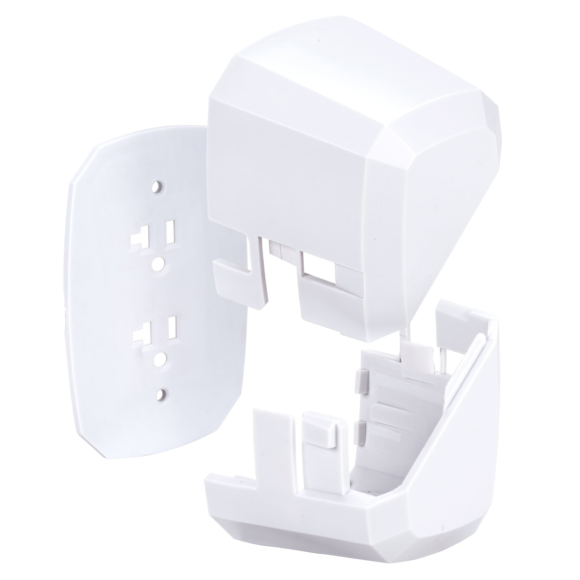 Outlet Cord Cover- Sliding Door Electrical Socket Protector- For  Childproofing Safety & Prevents Unplugging- Deep Wall Receptacle Box by  Edison Supply 