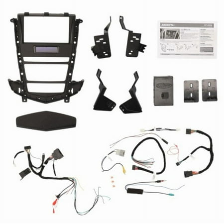 Metra - Dash Kit for Select 2010-2012 Cadillac SRX Vehicles - Black With Silver