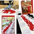 thumbnail image 6 of 12 Pack Red Table Runner 10Ft Cheesecloth Table Runner Rustic Gauze Table Runners Romantic Long Sheer Fabric Cheese Cloth Table Runners for Wedding Party Bridal Baby Shower, 6 of 7