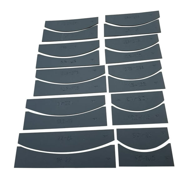 Sommerfeld's Matched pairs of Arched Raised Panel Door Templates for doors 9-1/2 to 22 inches wide