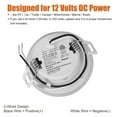 thumbnail image 5 of Facon 3 Inch LED RV Puck Light Full Aluminum Recessed LED Ceiling Light, 12V Interior Light for RV Motor-Homes Camper Caravan Trailer Boat (Pack of 6), 5 of 9