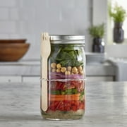 Ball Wide Mouth 32 oz. Mason Jars with Lids and Bands, for Canning and Storage, Quart, 12 Count