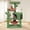 39.4'' Green, variant on Cat Tree with Cat Condo and Big Hammock, Grey