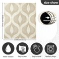 thumbnail image 5 of Yayeee Magnetic Dishwasher Cover for The Front Decoration Home Kitchen Machine Sticker Protector, Light Brown Pattern, 5 of 6