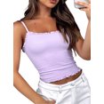 thumbnail image 3 of Blotona Women Sexy Crop Shirt Sleeveless Off Shoulder Pleated Casual Street Party Spring Summer Vest Tops, 3 of 5