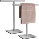 thumbnail image 2 of 2PCS Soporte para Toallas de Mano, Toallero Vertical en Forma de T, Toallero de Acero Inoxidable, Estilo Minimalista, Adecuado para Encimeras de Baño, Cocina y Tocador (Plata), 2 of 4