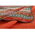 thumbnail image 3 of NEWLAKE Cotton Bedspread Queen Quilt Sets Reversible Patchwork Coverlet Set, Red Striped Jacquard Pattern, 3 of 8