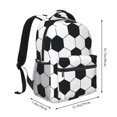 thumbnail image 2 of Easygdp Soccer Ball Mochila Ergonómica Versátil para Laptop - Múltiples Bolsillos, Correas Ajustables, Unisex para Escuela, Viajes y Actividades al Aire Libre-One Size, 2 of 5