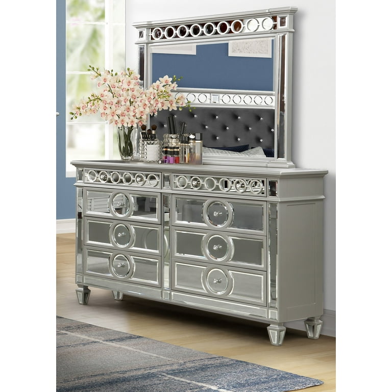 Mirrored furniture walmart deals