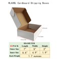 thumbnail image 2 of Cajas de envío RLAVBL, juego de 50 unidades, 7 x 5 x 2 pulgadas, cartulina blanca, 2 of 6