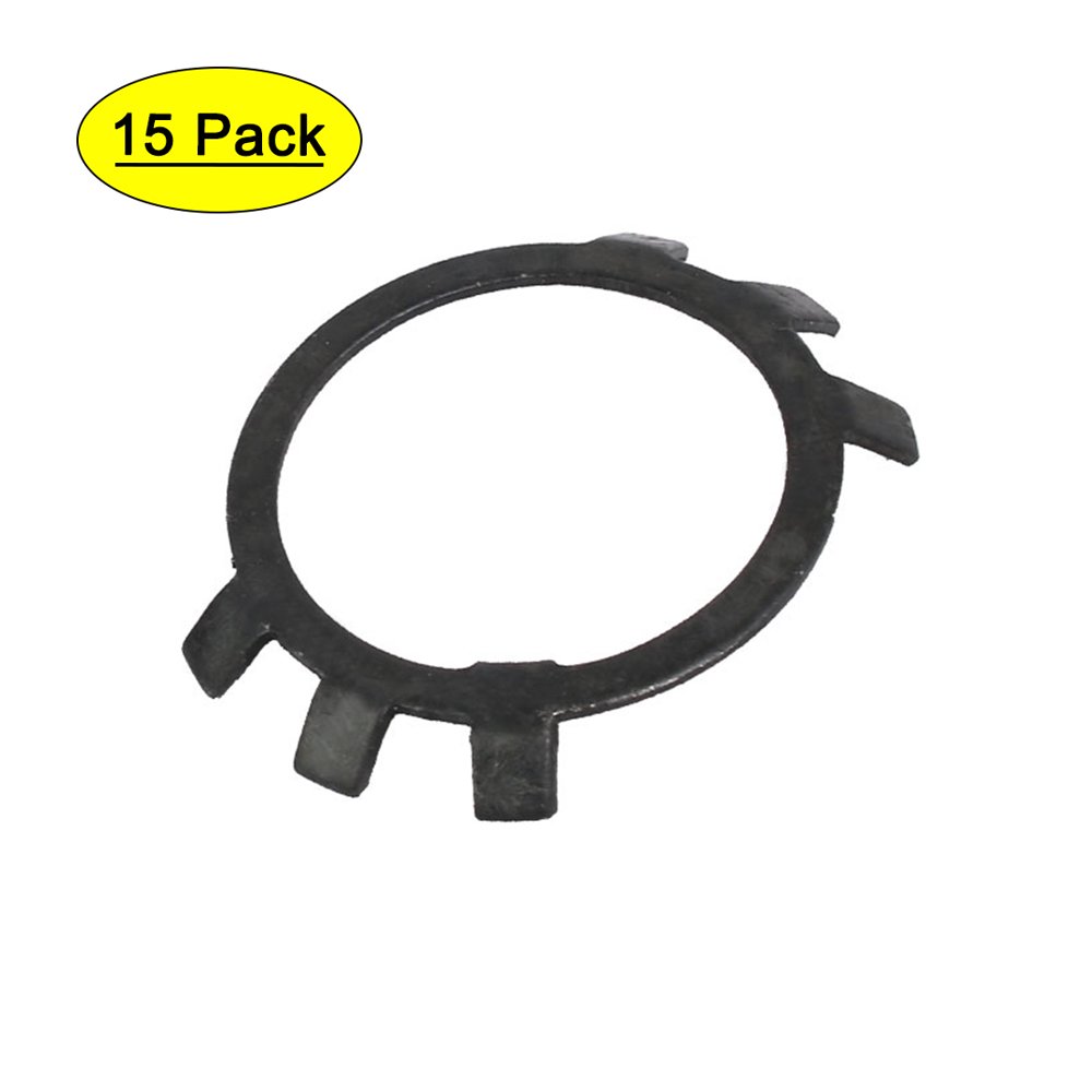 15pcs M36 Carbon Steel External Locking Tab Spindle Washer for Round