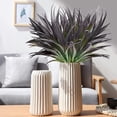 thumbnail image 2 of Billuyoard Paquete de 6 pastos artificiales - Buen efecto de decoración para espacios al aire libre Plantas artificiales con estilo Decoración púrpura, 2 of 6