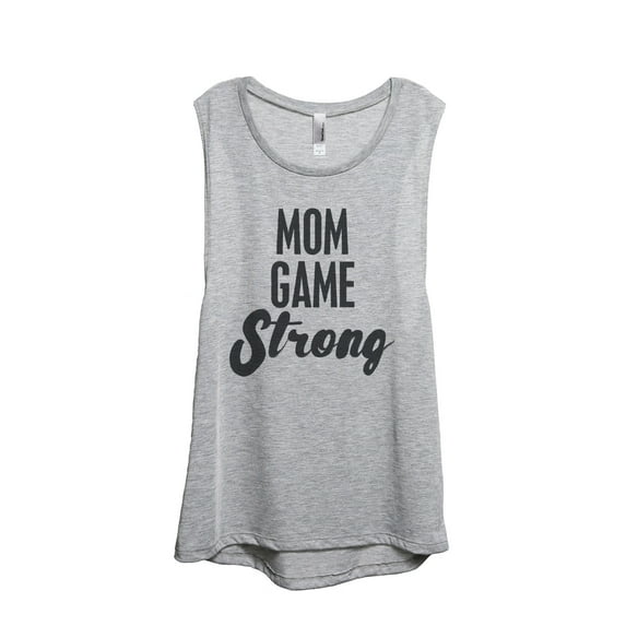 Thread Tank Designs - Mom Game Strong Women's Sleeveless Muscle Tank Top Tee