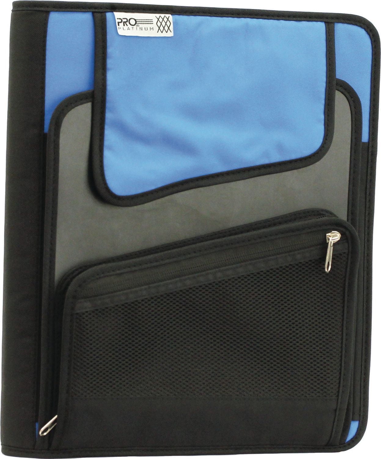 Mead Proplatinum 1.5" Vertical Zipper Binder, Zipper binder with exterior vertical storage pocket