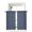 Blue, variant on Yellow Striped Curtains 45 Inch Length,Sheer Curtains for Bedroom Living Room Window Farmhouse Geometric Striped Modern Vintage Rod Pocket Drapes Kitchen Curtains Small Half Window 42"x45" 2 Panels