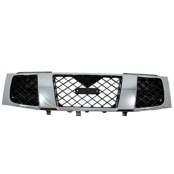 Fits 04-07 Titan Pickup Truck & Armada Front Grill Grille Assembly Chrome, Black