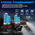 thumbnail image 3 of For Dodge Grand Caravan 2001-2007 Halogen Headlight Bulbs Combo,9007 High Low Beam,9145 Fog Light,Replacement OEM,6000K White,Plug and Play,12V 100W,Pack of 4, 3 of 3