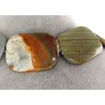 thumbnail image 3 of Large Owyhee Jasper Rectangle Pendant Beads | 40x30x5mm | 2 Beads |, 3 of 5