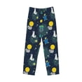 thumbnail image 4 of Xecao Space and Animals Men's Straight Lounge Pajama Pants: The Ultimate in Comfortable Sleepwear, 4 of 9