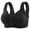 Black, variant on CALAFEBILA Push up Bras for Women Wirefree Front Closure Bras Comfortable Full Figure Bras