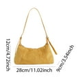 thumbnail image 5 of Handbags for Women, Retro Suede Handbag Purse Shoulder Bag For Women Work Travel Daily Use (Yellow), 5 of 5