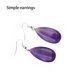 thumbnail image 5 of Guardurnaity 1 par de pendientes colgantes de cristal Natural de estilo informal para mujer, pendientes colgantes para banquete de boda para niñas, Ropa, zapatos y accesorios Miscelánea Púrpura, 5 of 6
